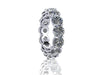 6.10 Carat Diamond Eternity ring, color H, clarity SI1 Eternity Band in Platinum 950 - FERRUCCI & CO. Jewelry