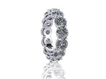 6.10 Carat Diamond Eternity ring, color H, clarity SI1 Eternity Band in Platinum 950 - FERRUCCI & CO. Jewelry
