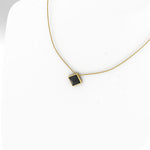 Black Onyx Pyramid Necklace Pendant 18 Karat Yellow Gold - FERRUCCI & CO. Jewelry