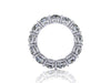 6.10 Carat Diamond Eternity ring, color H, clarity SI1 Eternity Band in Platinum 950 - FERRUCCI & CO. Jewelry