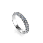 2.00 Carat White Diamond Pave Ring in Platinum 950