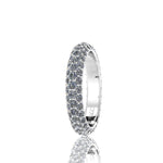 2.00 Carat White Diamond Pave Ring in Platinum 950