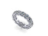 6.10 Carat Diamond Eternity ring, color H, clarity SI1 Eternity Band in Platinum 950 - FERRUCCI & CO. Jewelry