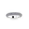 2.00 Carat White Diamond Pave Ring in Platinum 950