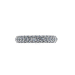 2.00 Carat White Diamond Pave Ring in Platinum 950