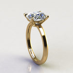 GIA Certified 2.00 Carat Round diamond in 18k yellow gold solitaire - FERRUCCI & CO. Jewelry