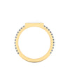 White Agate Pyramid white Diamonds 18 Karat Yellow Gold Ring - FERRUCCI & CO. Jewelry
