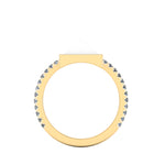 White Agate Pyramid white Diamonds 18 Karat Yellow Gold Ring - FERRUCCI & CO. Jewelry