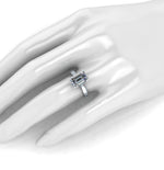 GIA Certified 3.02 Carat Emerald F color VS1 clarity diamond in Platinum 950 solitaire