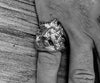 Horse wind mane ring Sterling Silver